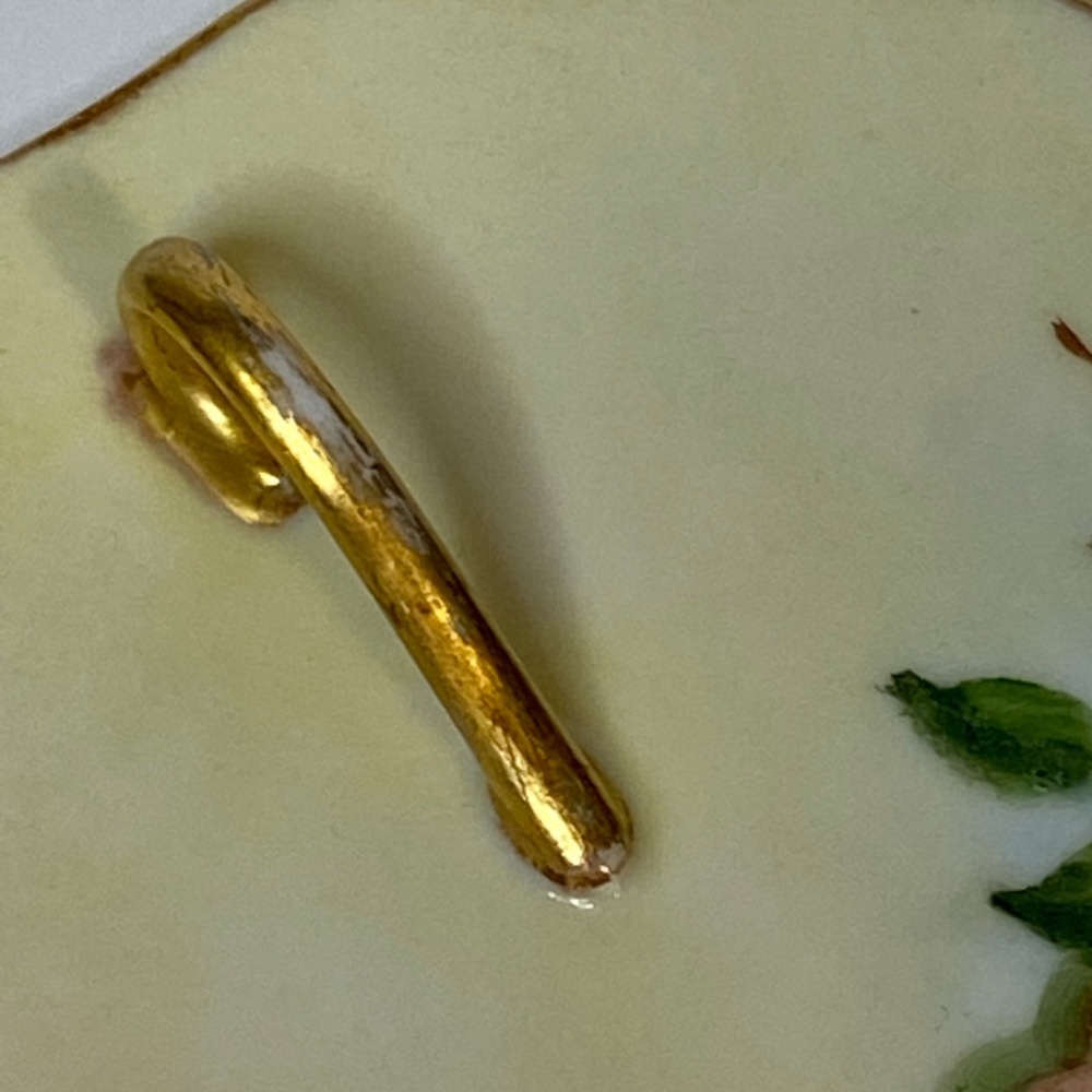 Vintage Hand-painted Teacup & Dish, Signed - Picture 9 of 10